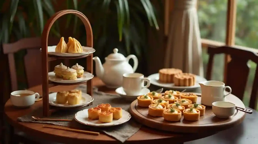 Chinese Afternoon Tea Setup