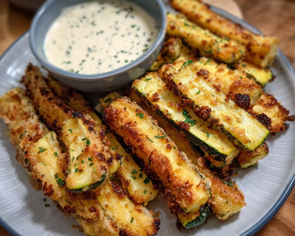 Crispy keto and gluten-free zucchini fries served in a bowl.
