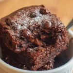 A quick and easy protein brownie recipe made in 1 minute.