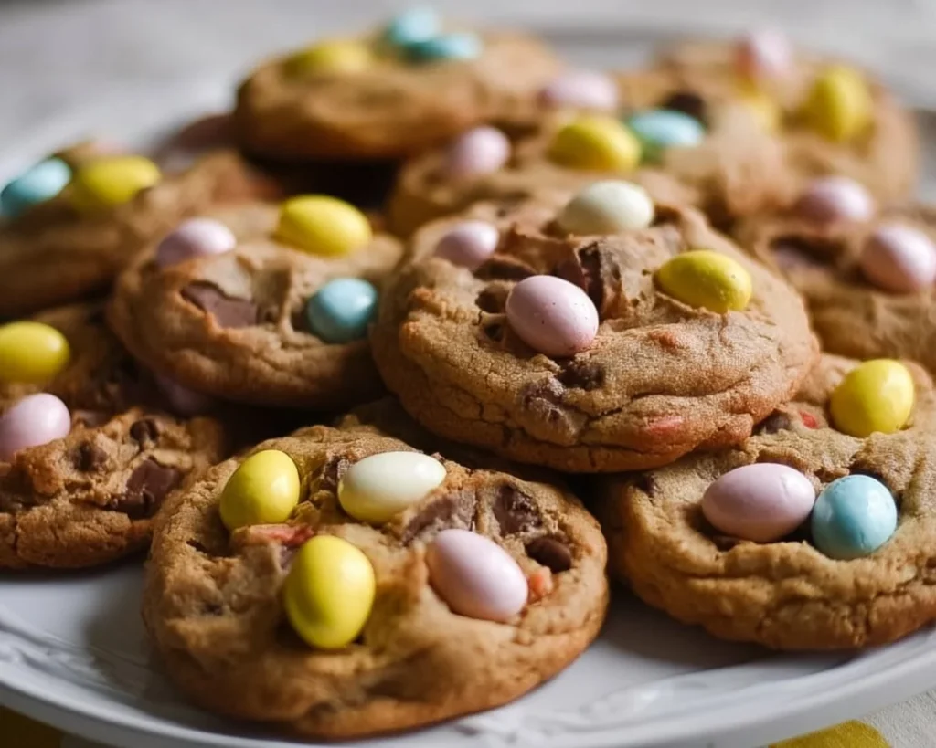 Decadent Cadbury Egg Cookies baked to perfection with chocolate and creamy filling