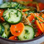 Fresh Carrot and Cucumber Salad with vibrant colors and healthy ingredients