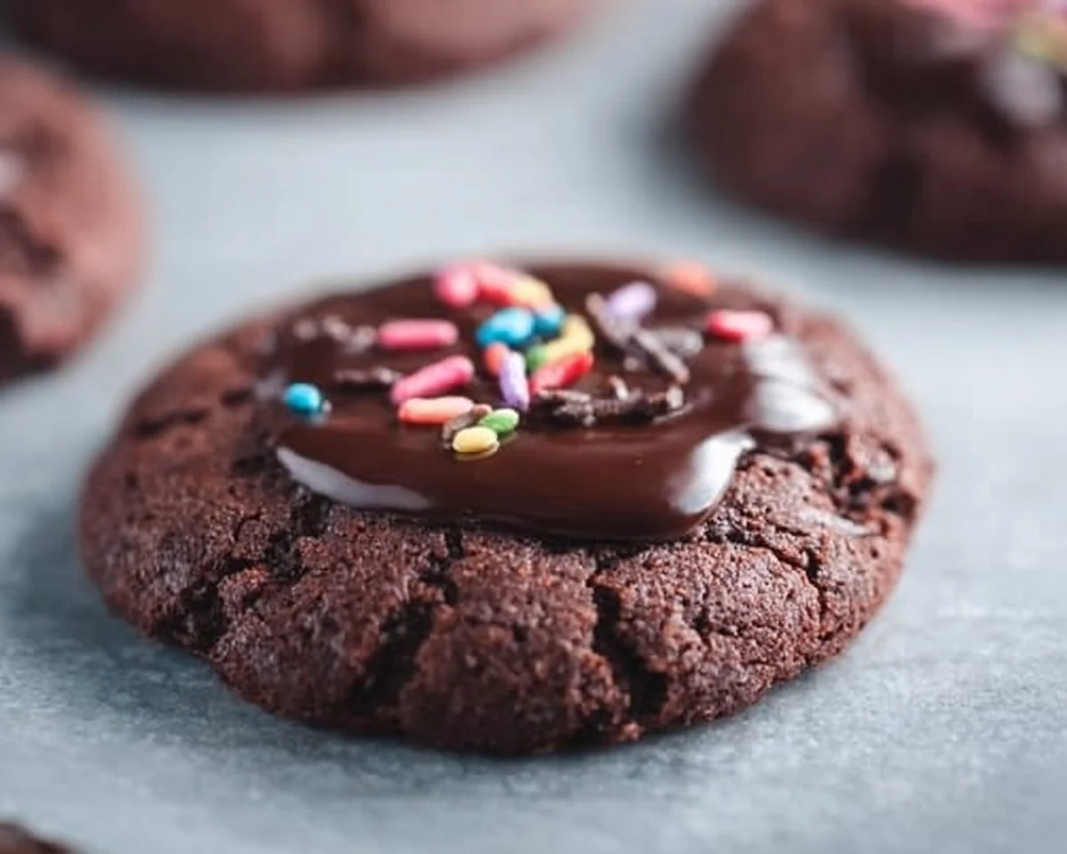 Delicious keto brownie cookies on a plate, perfect for low-carb diets