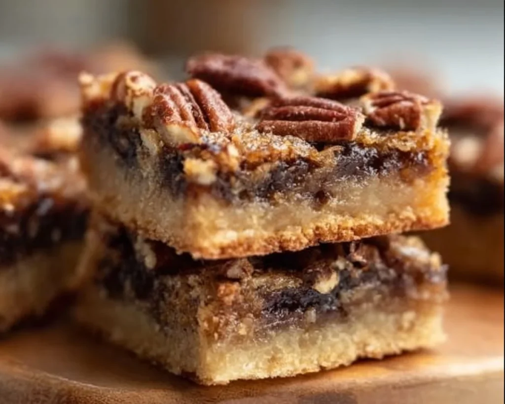 Delicious Keto Pecan Pie Bars, a low-carb dessert perfect for the keto diet