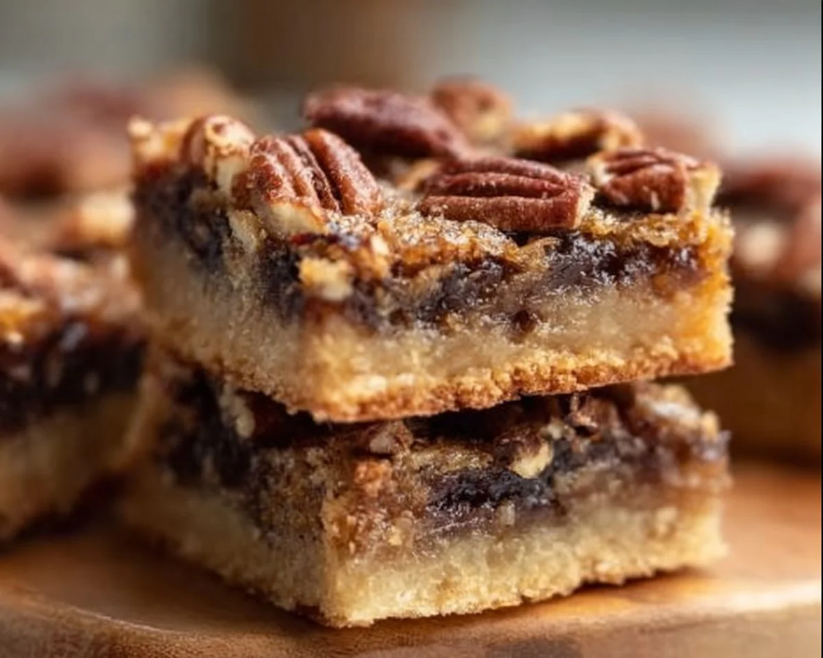 Delicious Keto Pecan Pie Bars, a low-carb dessert perfect for the keto diet