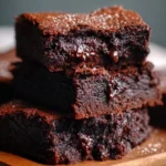 Moist and fudgy sweet potato brownies topped with chocolate drizzle