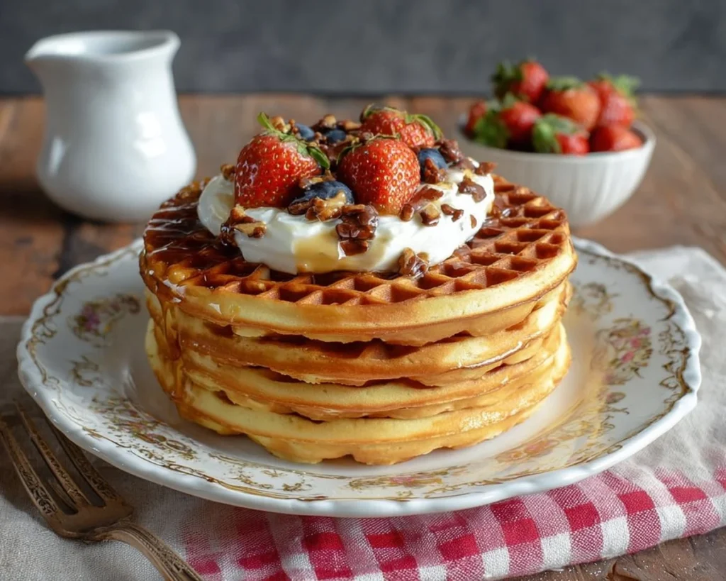 No Bake Wafel Cake recipe from Kitchen of Sou, easy and delicious dessert