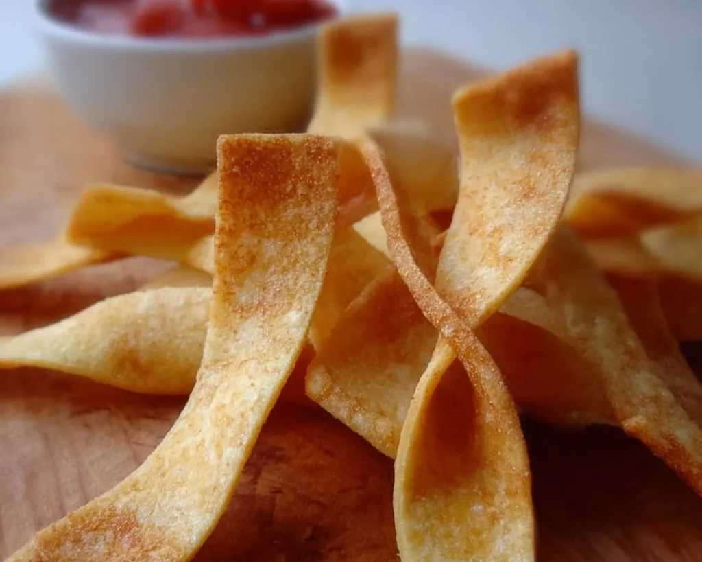 Bow-shaped tortilla chips ideal for dipping and enjoying tasty snacks