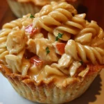 Creamy Cajun Crab Pasta Salad served in a bowl, showcasing vibrant colors and ingredients.