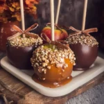 Delicious homemade caramel apples made with 5 simple ingredients.