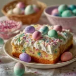 Delicious Easter cake decorated for the holiday celebration