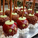 Poison caramel apples for a Disney-themed employee appreciation event