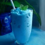 Delicious blue glow smoothie with vibrant color and healthy ingredients