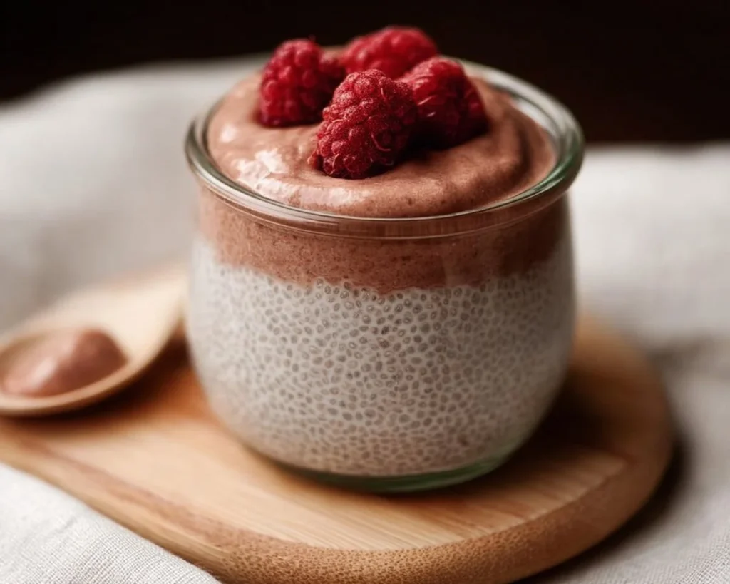 Healthy chia seed pudding for babies served in a bowl
