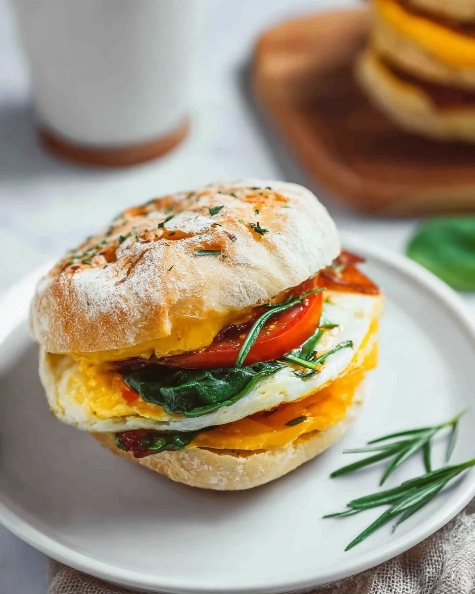 Healthy breakfast sandwich recipe for meal prep and quick mornings