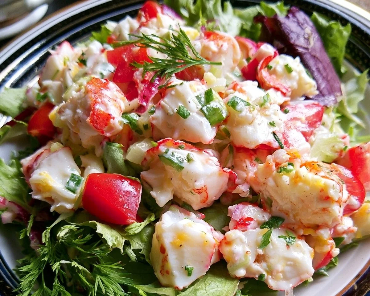 Delicious crab salad with fresh ingredients and vibrant flavors