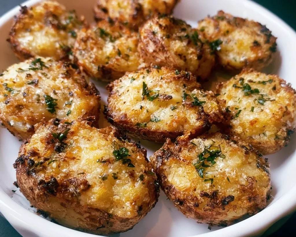 A plate of crispy 3 ingredient appetizer, golden and crunchy, ready to serve.