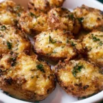 A plate of crispy 3 ingredient appetizer, golden and crunchy, ready to serve.