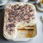 Delicious Earl Grey Tiramisu dessert with tea-infused layers and creamy mascarpone.