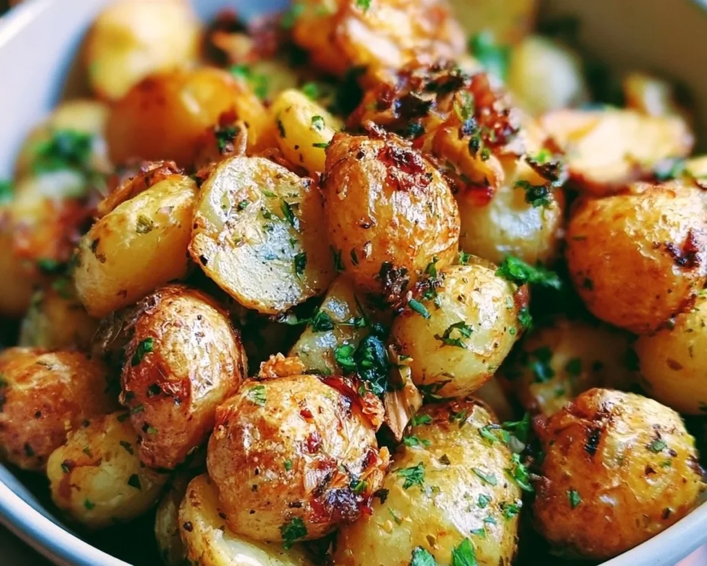 Italian roasted potatoes seasoned with herbs and spices