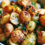Italian roasted potatoes seasoned with herbs and spices