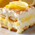 Delicious lemon tiramisu, a refreshing and creamy Italian dessert