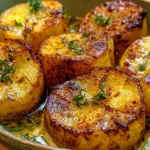 Deliciously roasted melting potatoes with crispy edges and tender insides