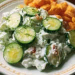 Cucumber Ranch Crack Salad with fresh cucumbers in ranch dressing