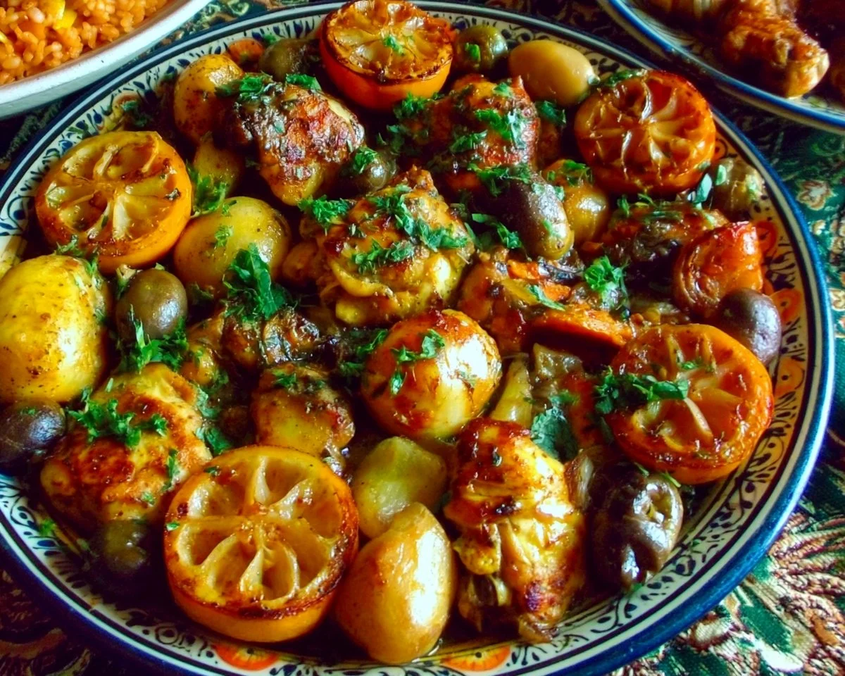 Traditional Moroccan recipes featuring vibrant spices and authentic flavors.