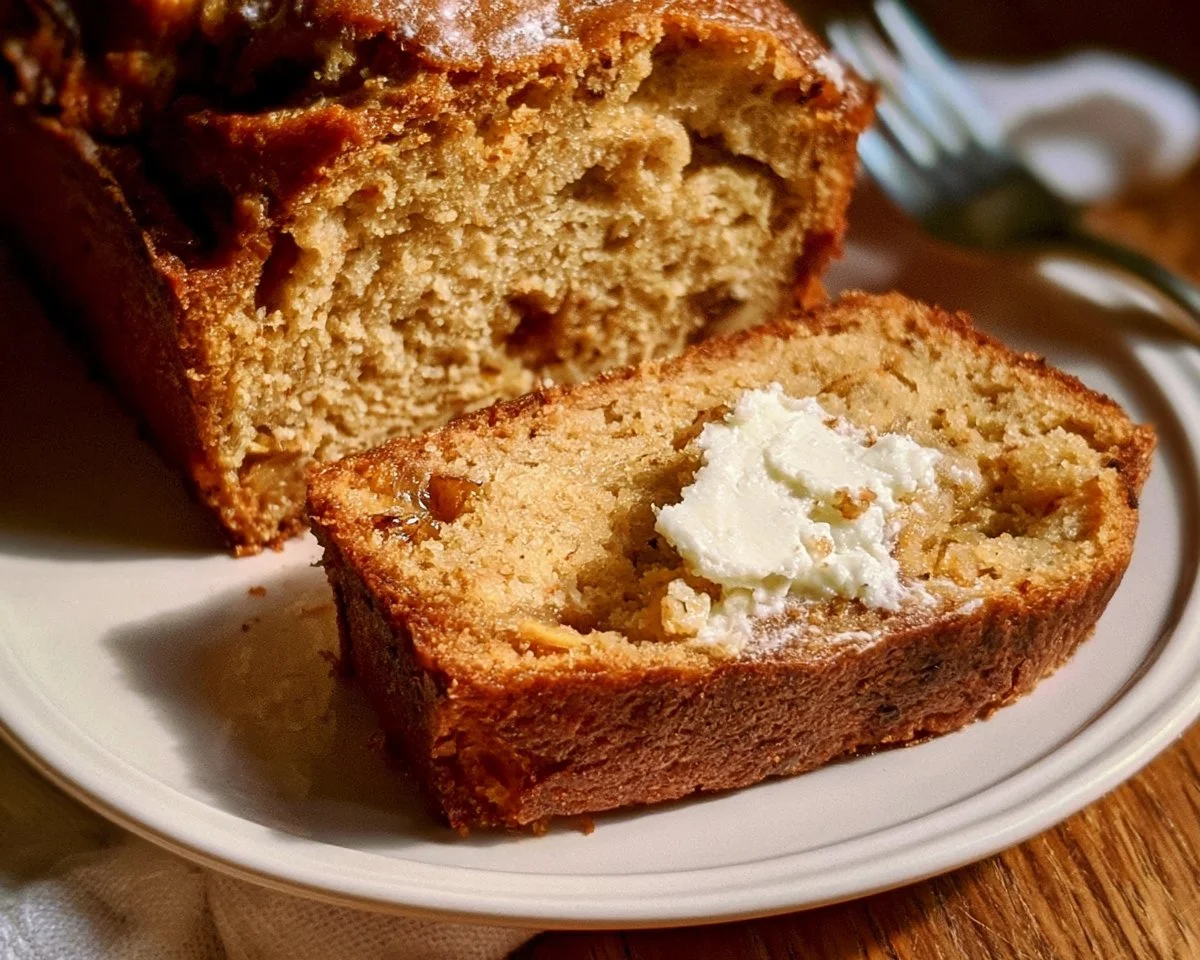 Delicious Southern Peach Bread with fresh peaches and spices